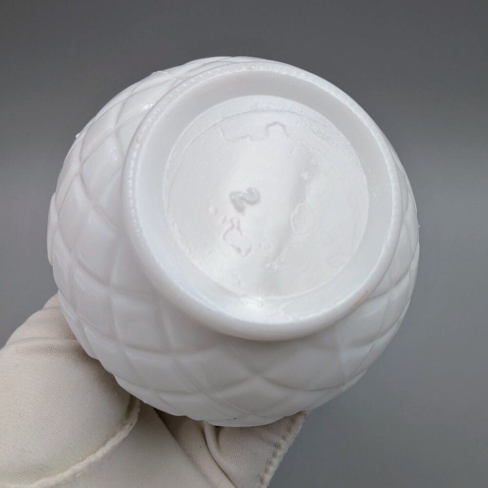Set of 3 Vintage White Milk Glass Bud Vases - 9" Shabby Chic Floral Decor - Picture 3 of 10